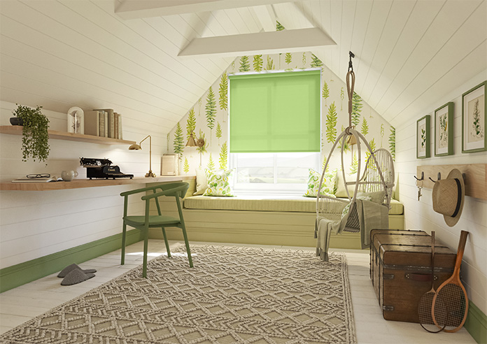 Roma (FR), Vivid Green - Twist&Fit Roller Blind - Image 7